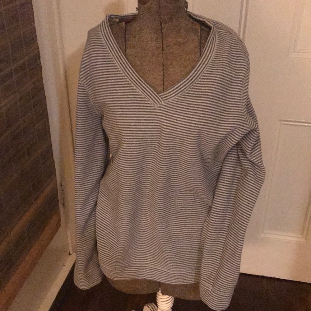 Striped Long sleeved fleece